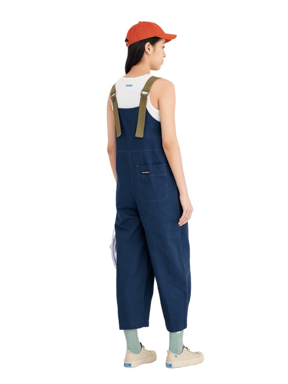 Beyond the Vines Utility Jumpsuit with Strap Detail in Navy Size Extra Small - Picture 10 of 10